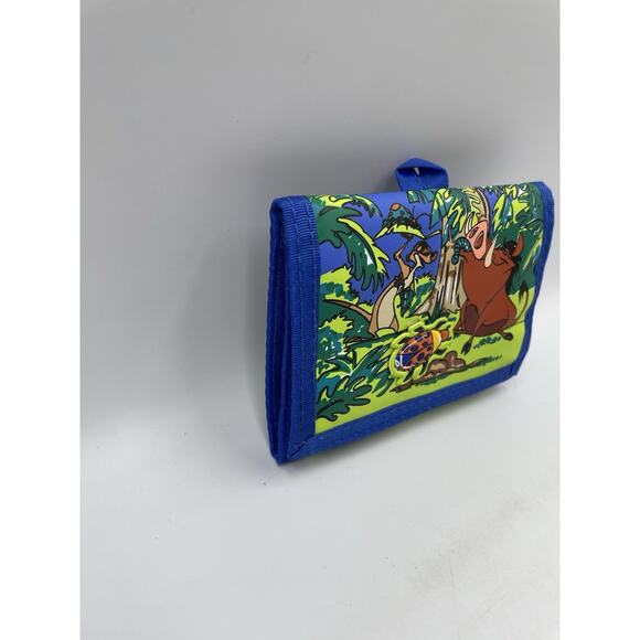 Rare Disney The Lion King Tri Fold Wallet Pumbaa & Timon Closes Tight like Magic - Picture 3 of 7